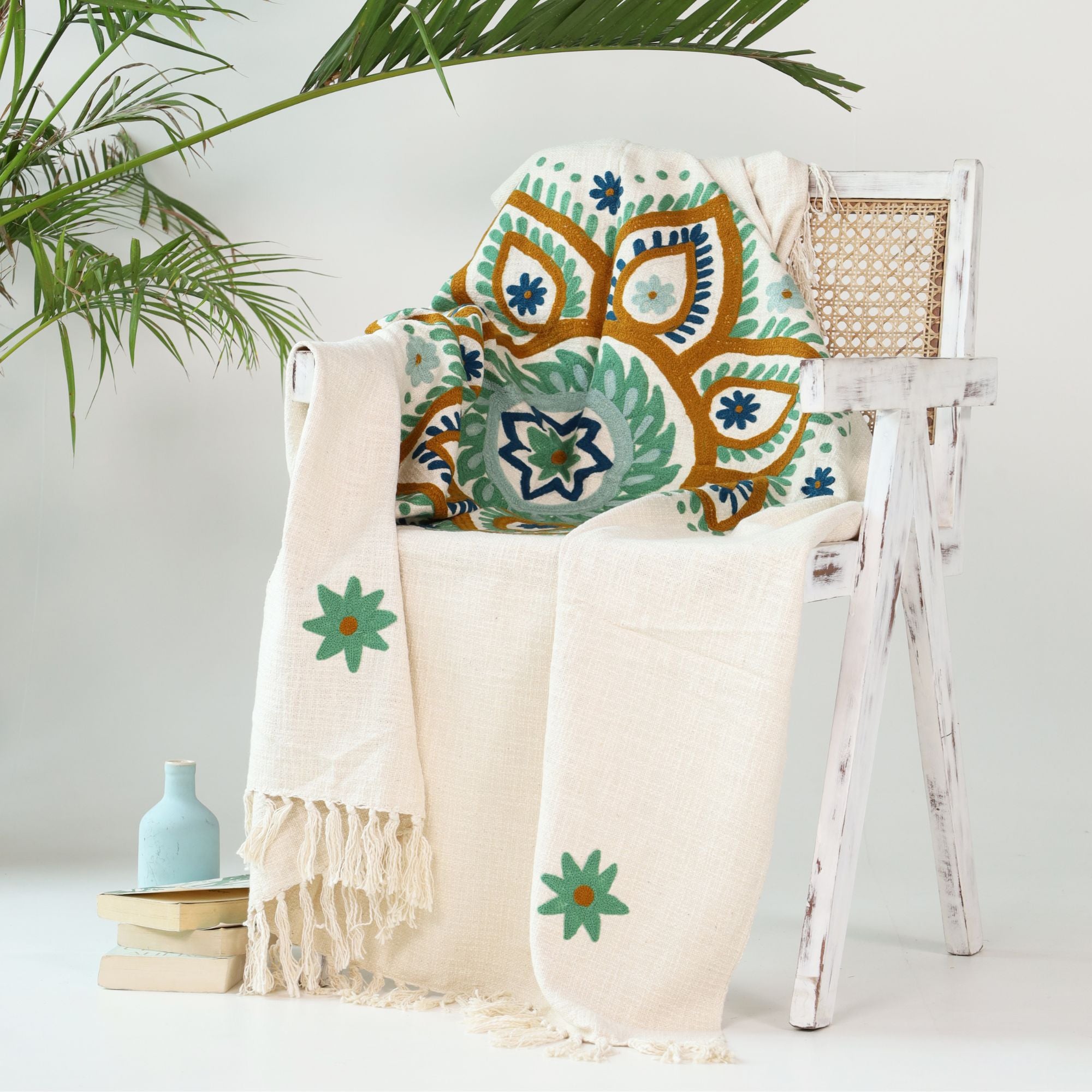 Antar Embroidery Throw