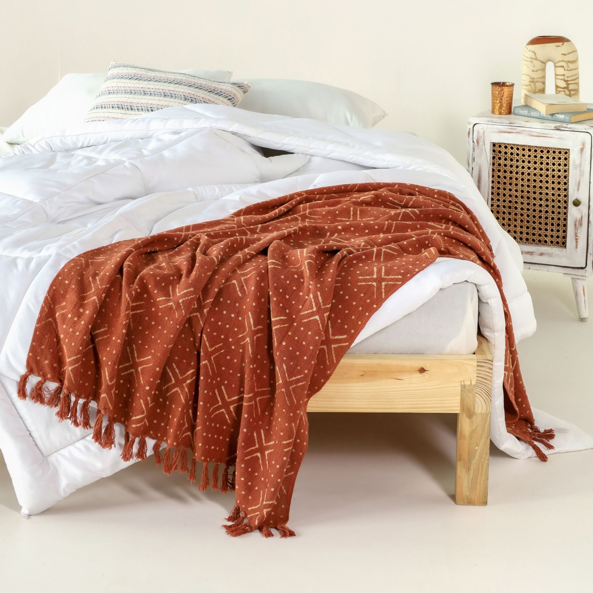 Jaipur Jewel Bundle (Set of 3 Cushion Covers; 1 Throw)