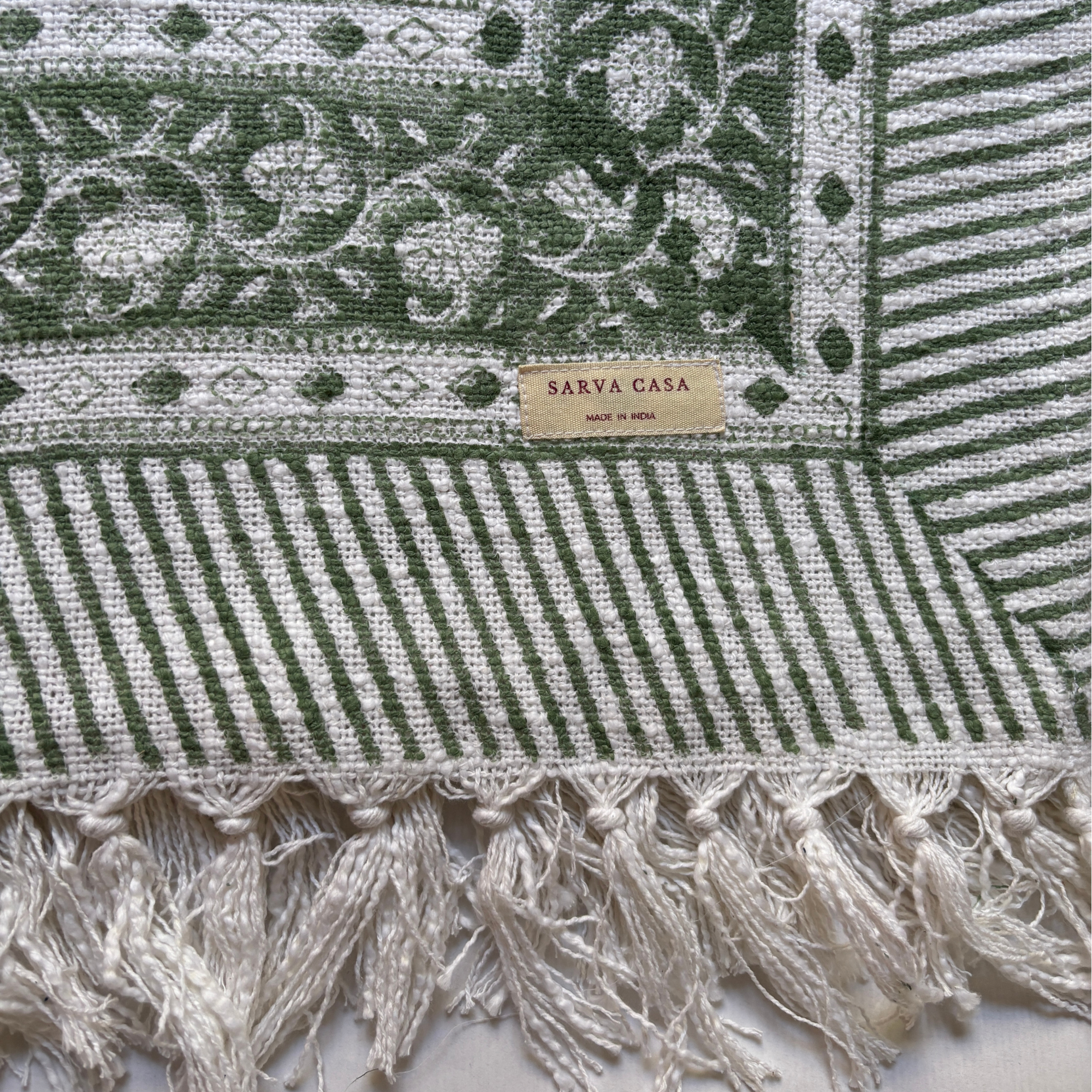 Manta Raag con estampado en bloque