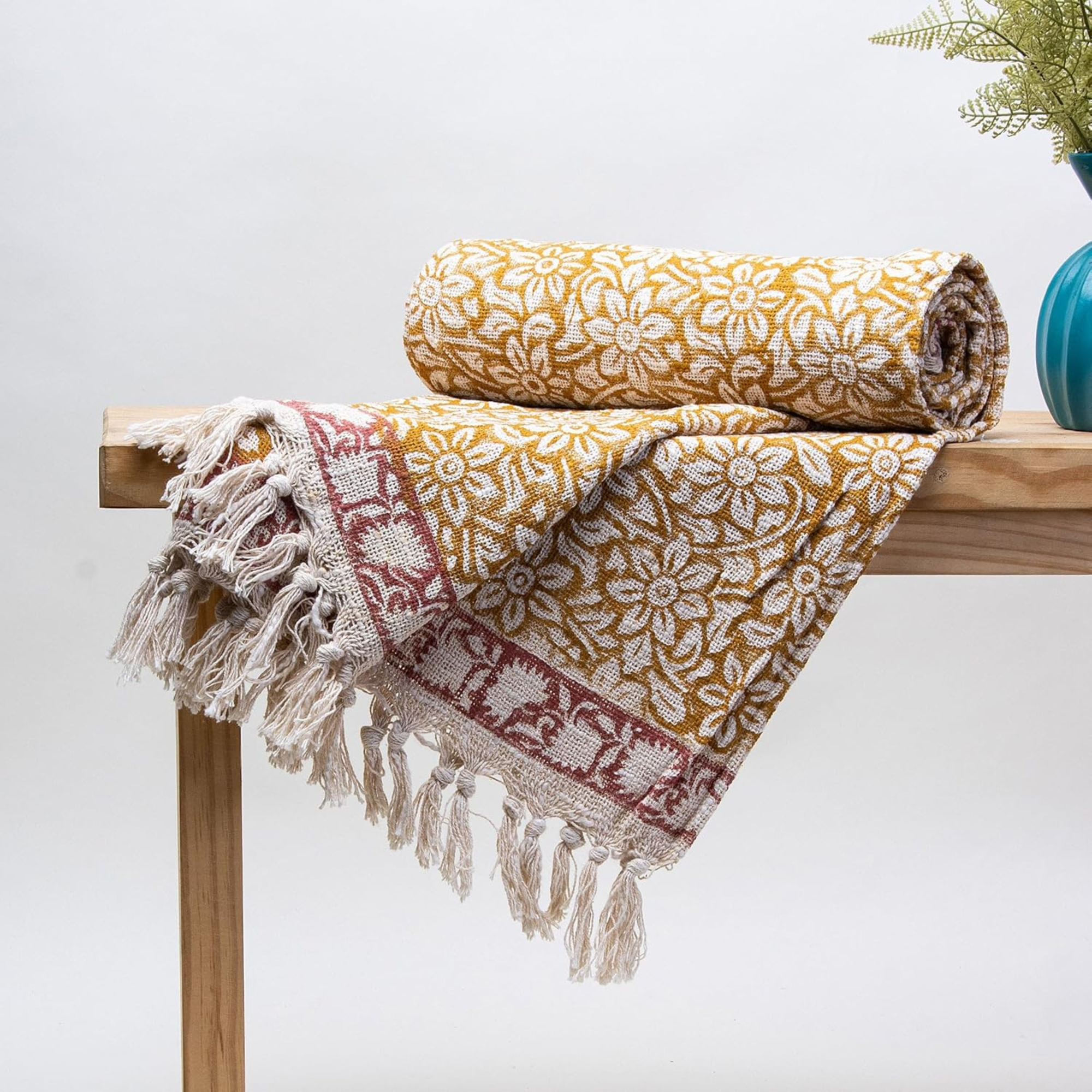Snuggle Swirls Kids Block Printed Throw