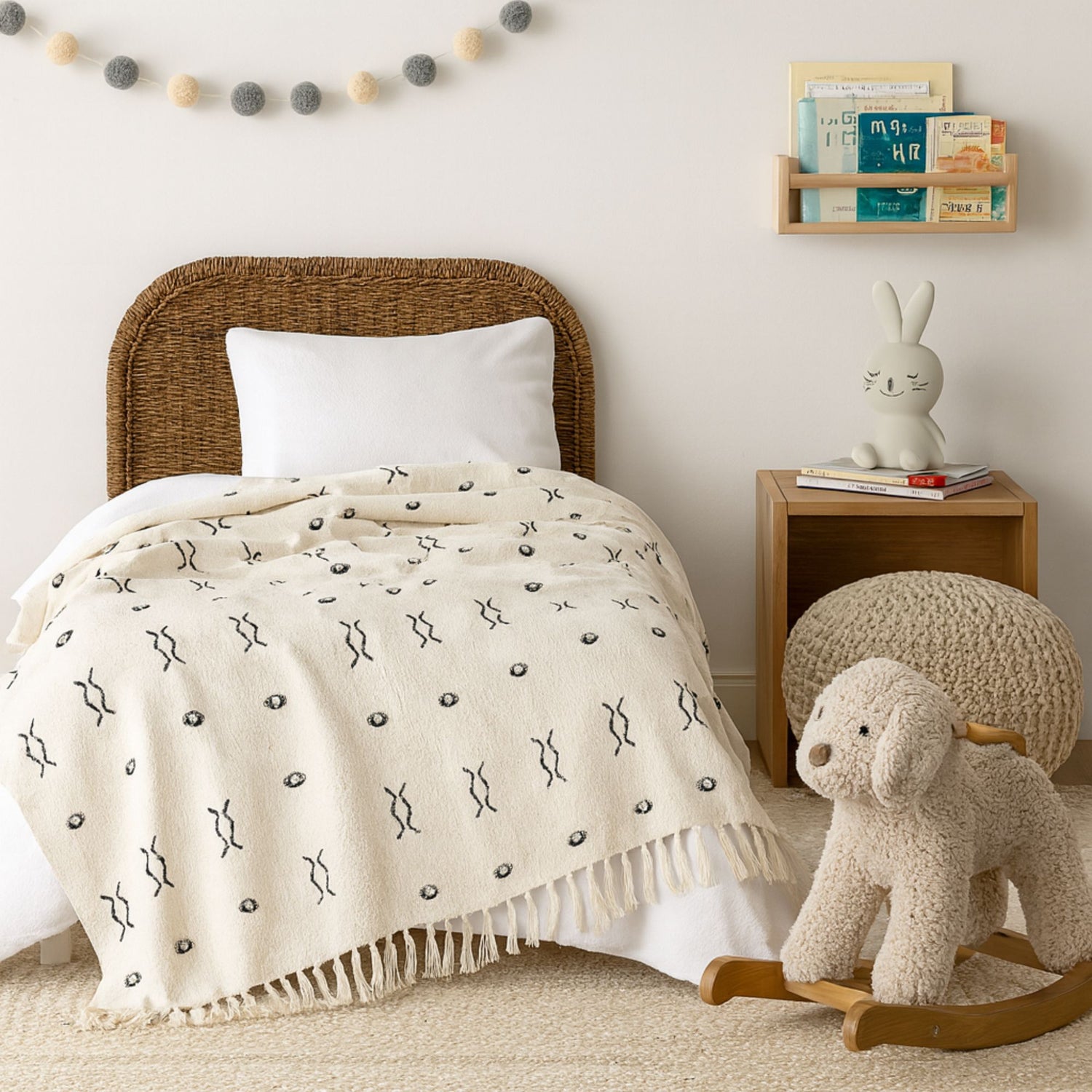 Tiny Toasties Kids Block Printed Throw