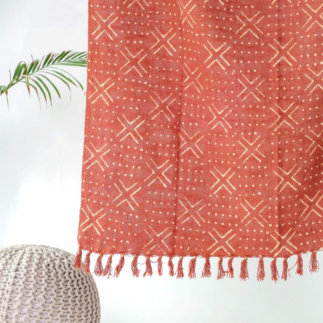 Chitra Block Printed Throw