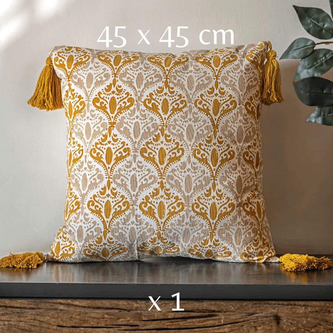 Veranda Vibes Bundle (Set of 3 Cushion Covers; 1 Throw)