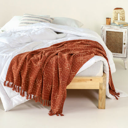 Cool Cotton Bundle (Set of 2 Cushion Covers; 1 Throw)