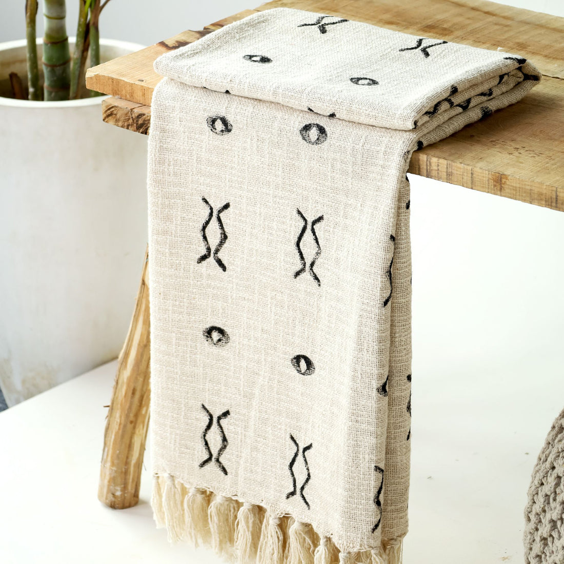 Agneyi Block Printed Throw