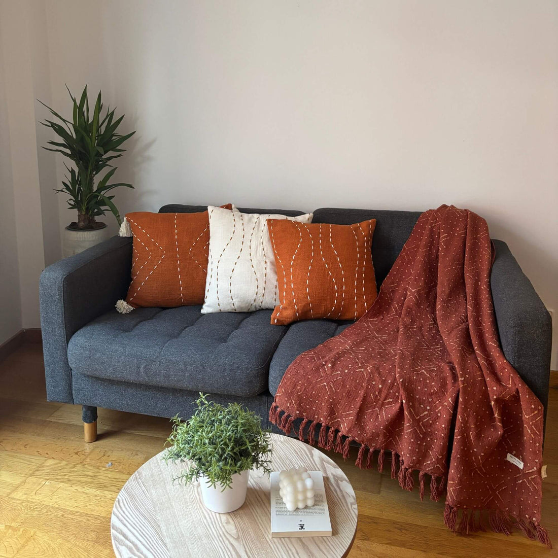 Sun-Kissed Bundle (Set of 3 Cushion Covers; 1 Throw)