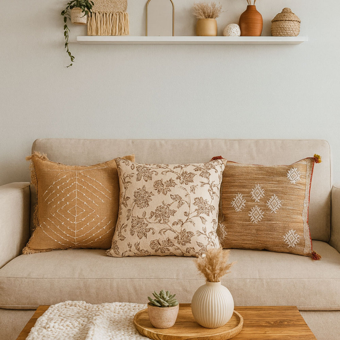 Rosewood Retreat Bundle (Set of 3 Cushion Cover)