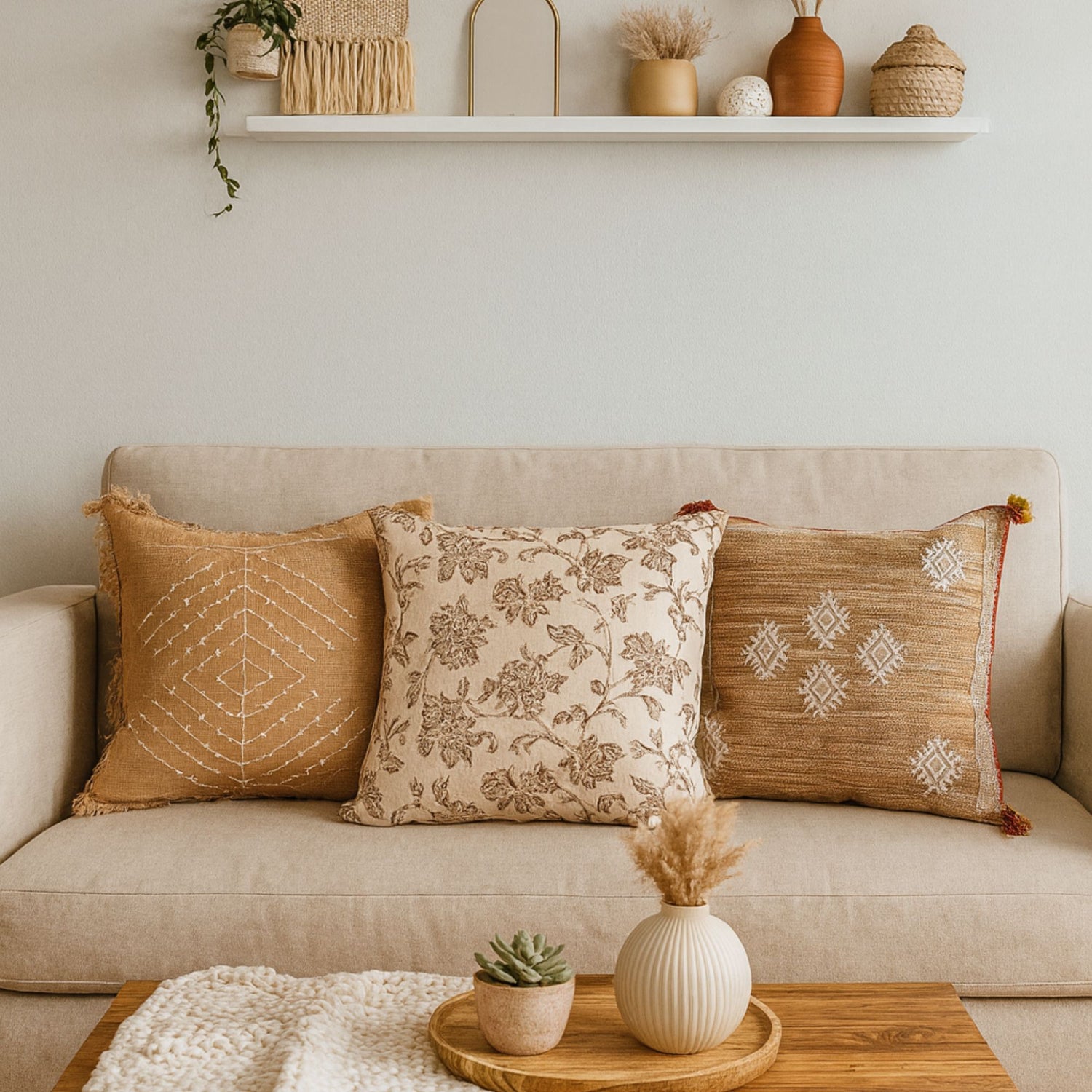 Rosewood Retreat Bundle (Set of 3 Cushion Cover)
