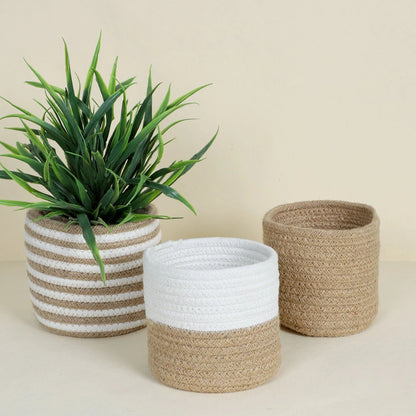 Ambo Handmade Jute Organizer - Set Of Three - Sarva Casa