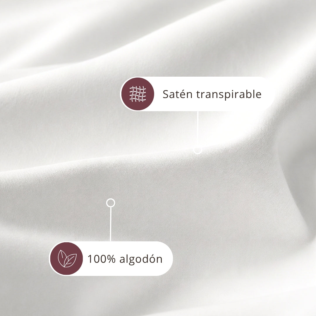 Set de sábana bajera ajustable LivFresh Sateen