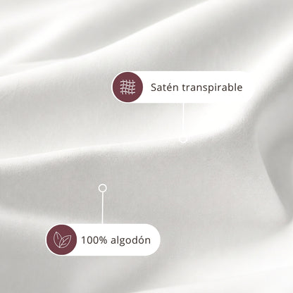 Set de sábana bajera ajustable LivFresh Sateen