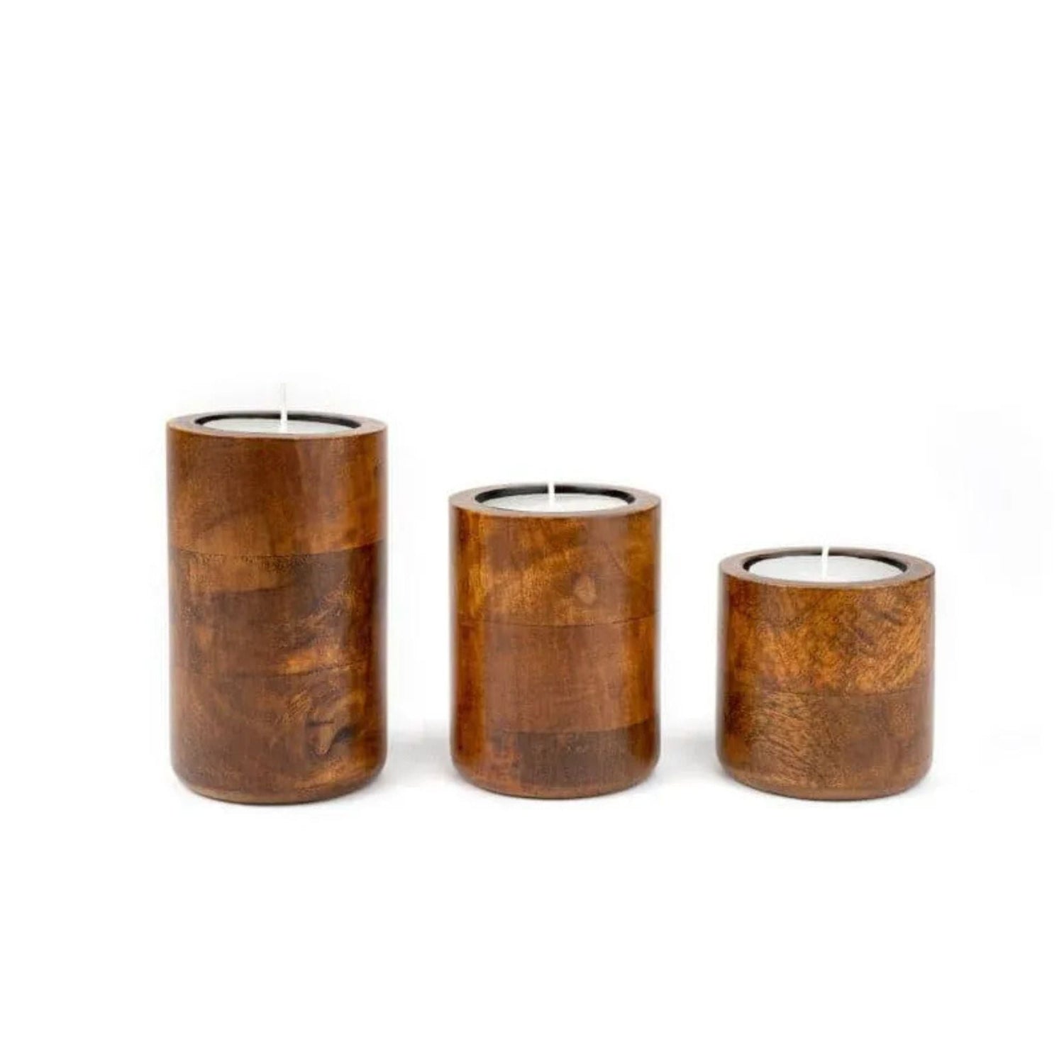 Kaede Candle Stand - Set Of Three - Sarva Casa