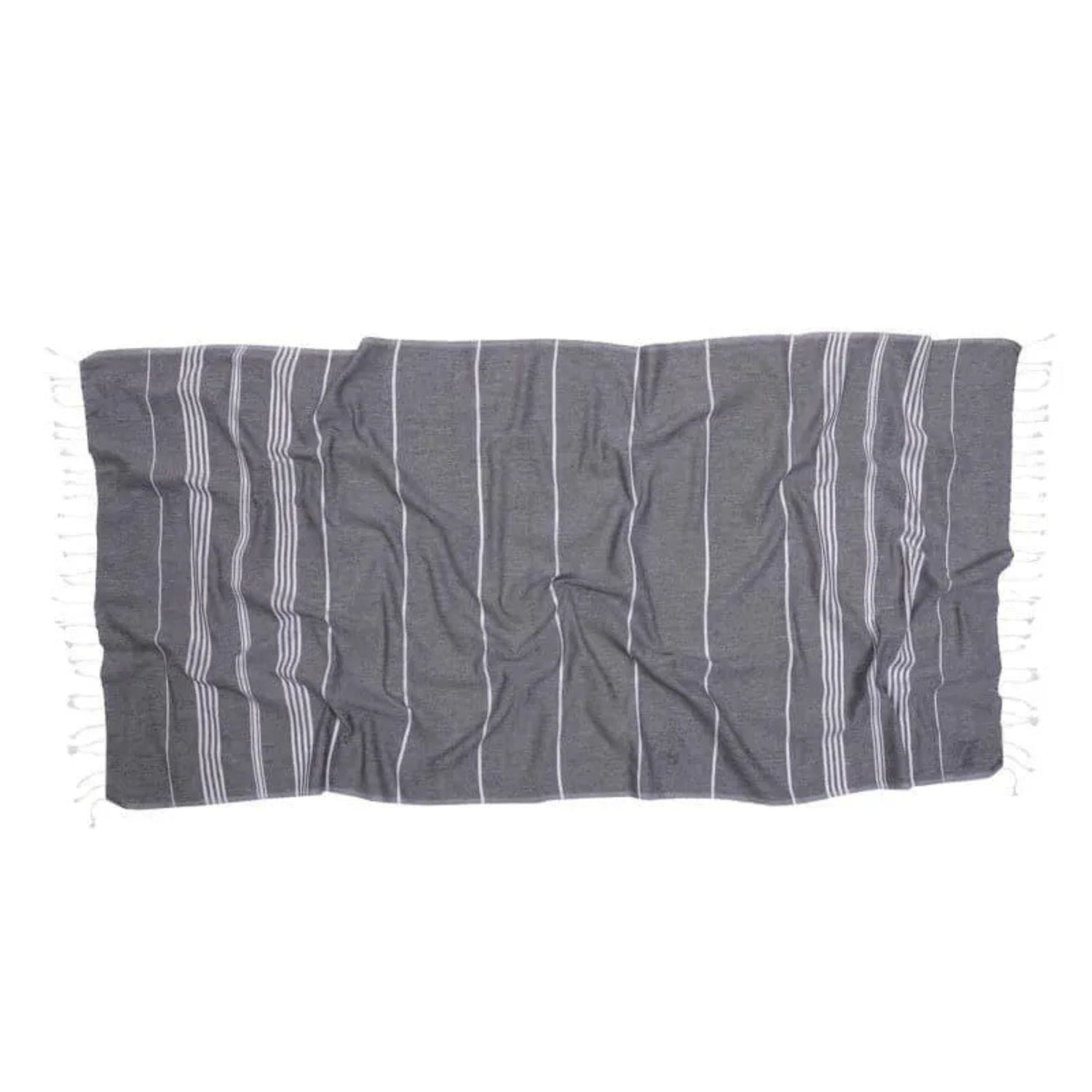 Luxe Linen Bath Towel - Grey - Sarva Casa