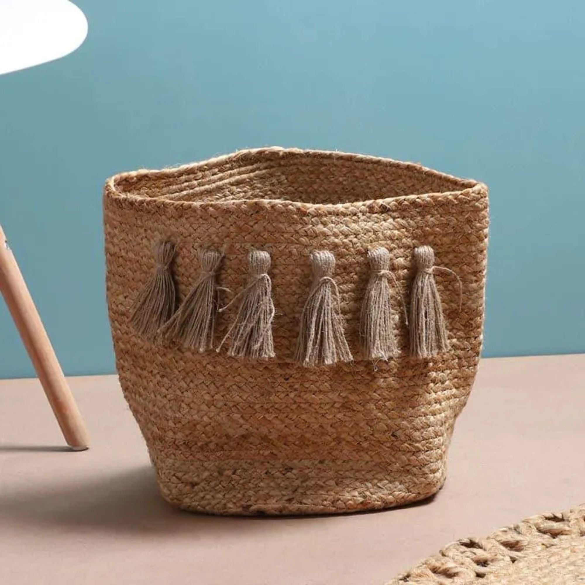 Mistrala Jute Laundry Basket - Sarva Casa