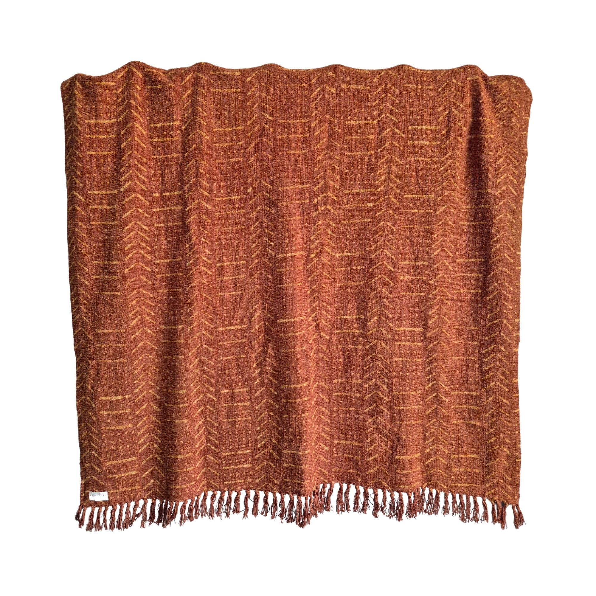 Narangi Block Printed Throw - Sarva Casa