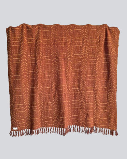 Narangi Block Printed Throw - Sarva Casa