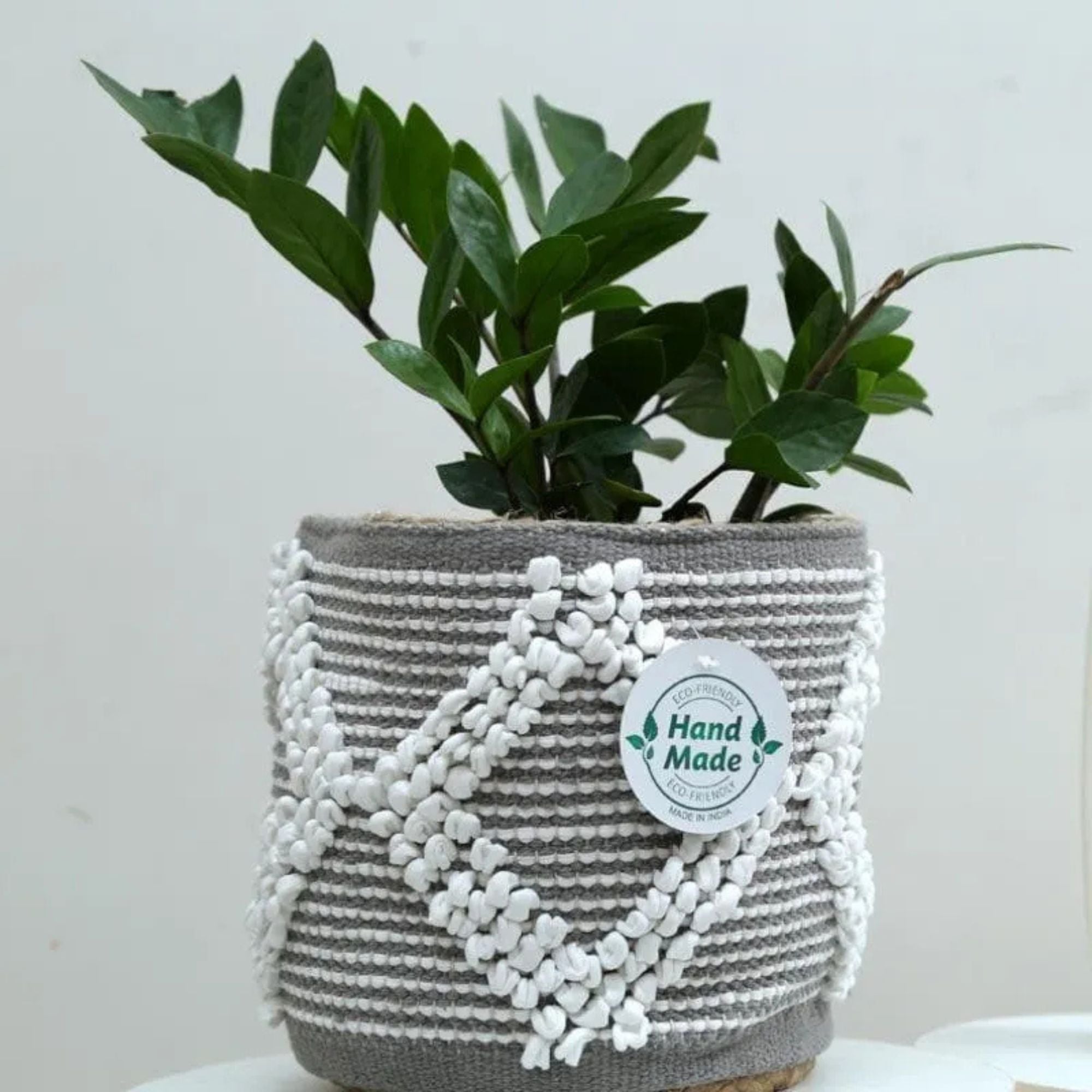 Nomadic Nirvana Cotton Planter - Grey - Sarva Casa