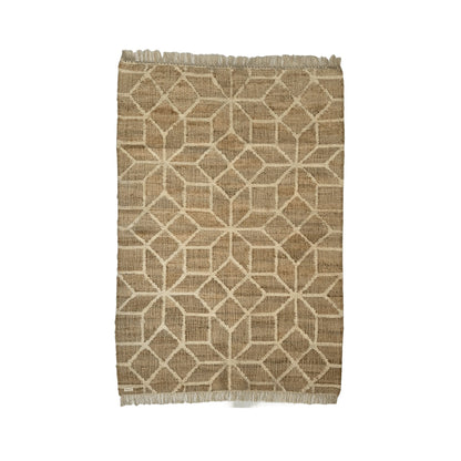 Pari Cotton Jute Rug - Sarva Casa