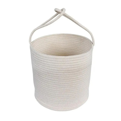 Pristine Polo Natural Fiber Basket - Sarva Casa