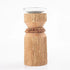 Vegona Wood Candle Holder - Light Brown - Sarva Casa